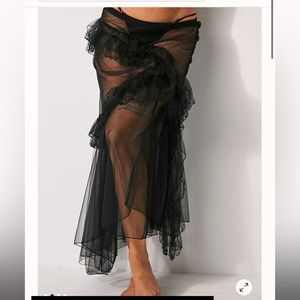Free people sheer skirt